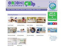 Tablet Screenshot of orioncleaning.com